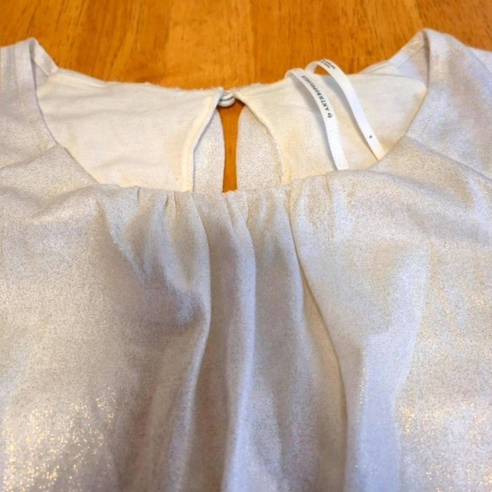 Anthropologie Cream Boxy Sleeveless Tank Top - Picture 2 of 11